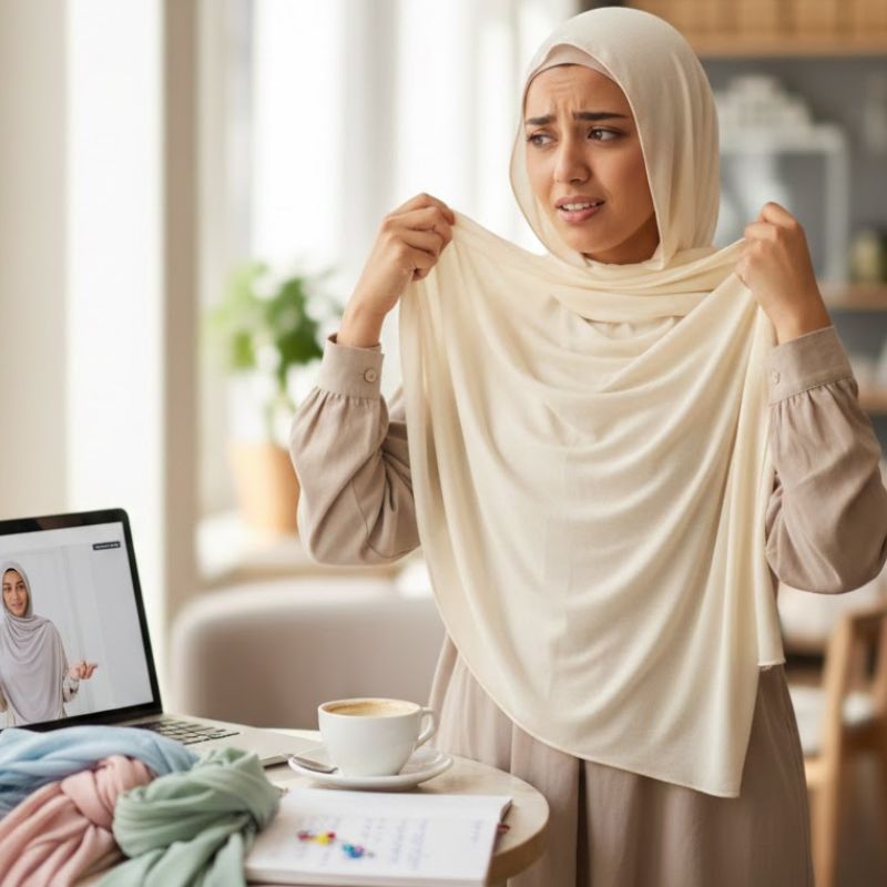 5 erreurs à éviter quand on met son hijab pour la première fois