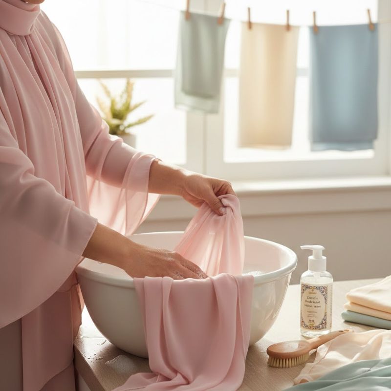 Comment bien entretenir son hijab en mousseline