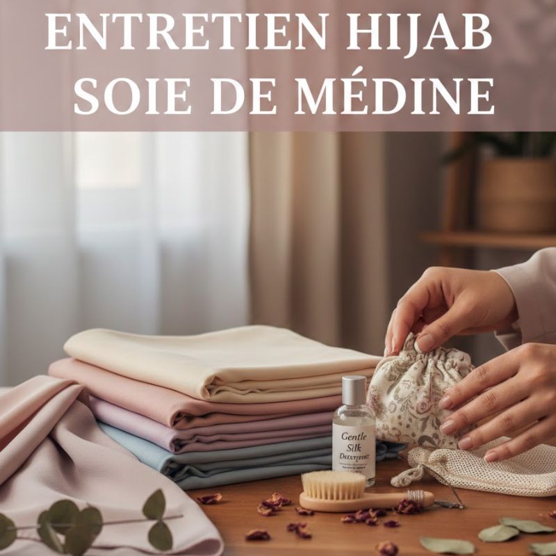 Comment bien entretenir son hijab en soie de Médine