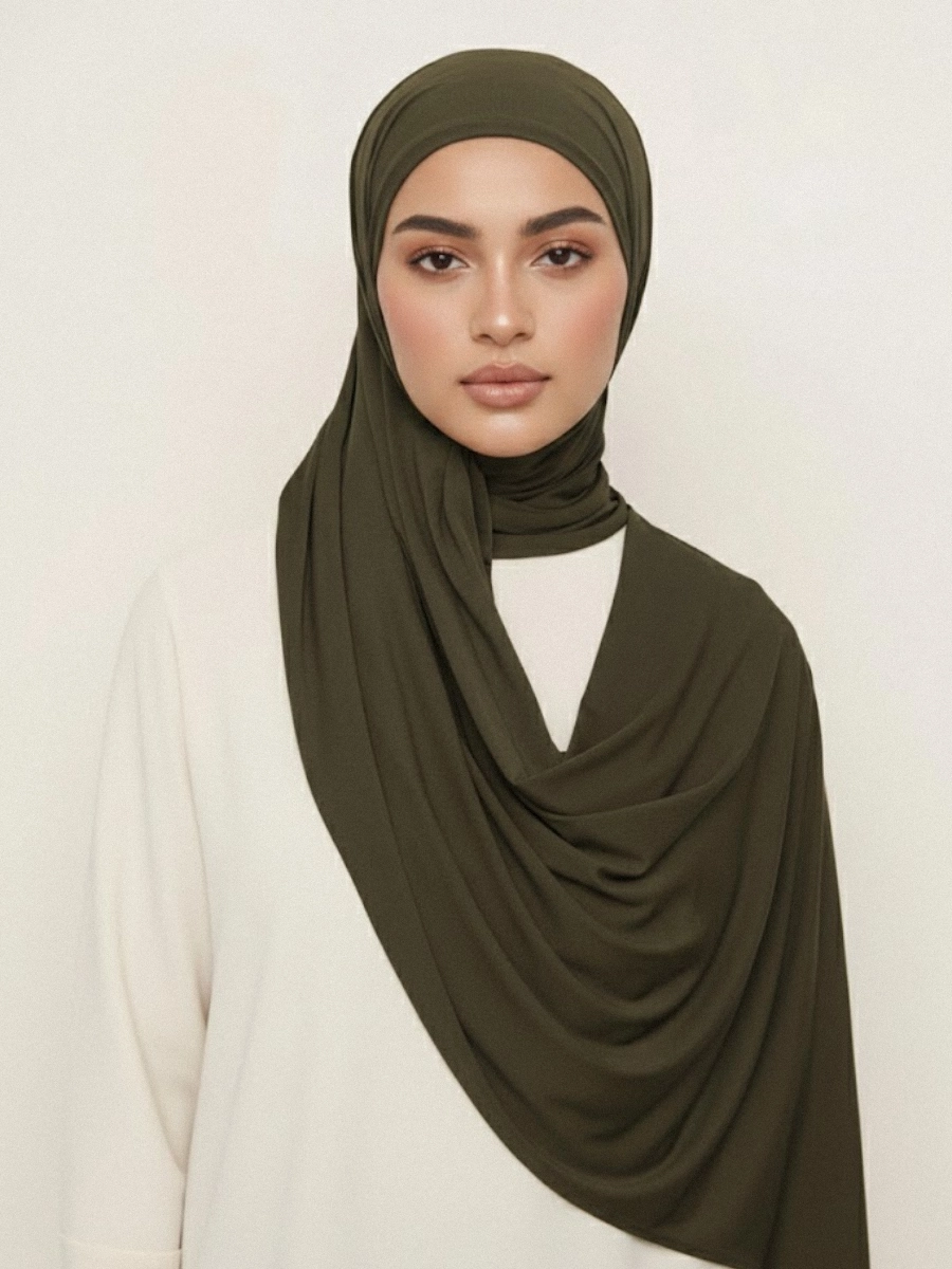 Tayib - Hijab Jersey Premium - Avocat