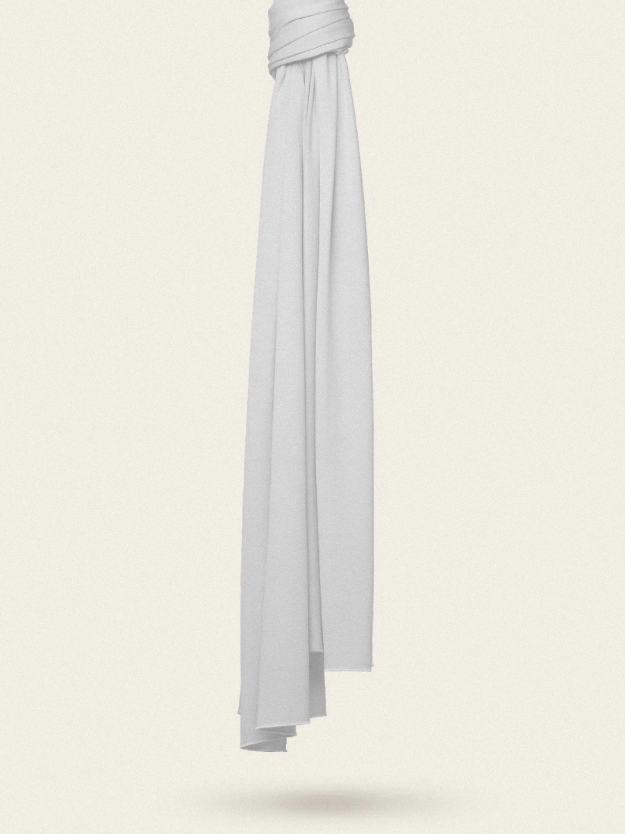 Tayib - Hijab Jersey Premium - Blanc Neige