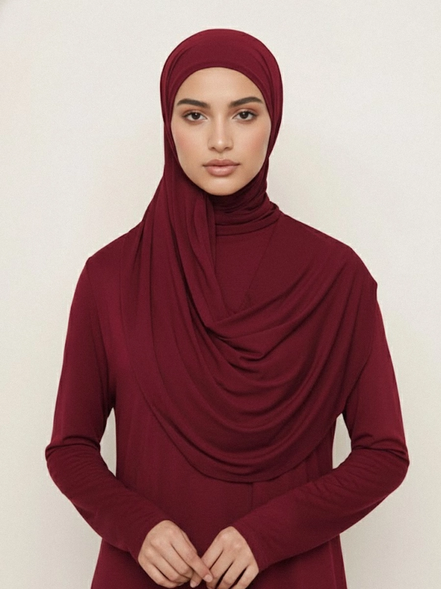Tayib - Hijab Jersey Premium - Bordeaux
