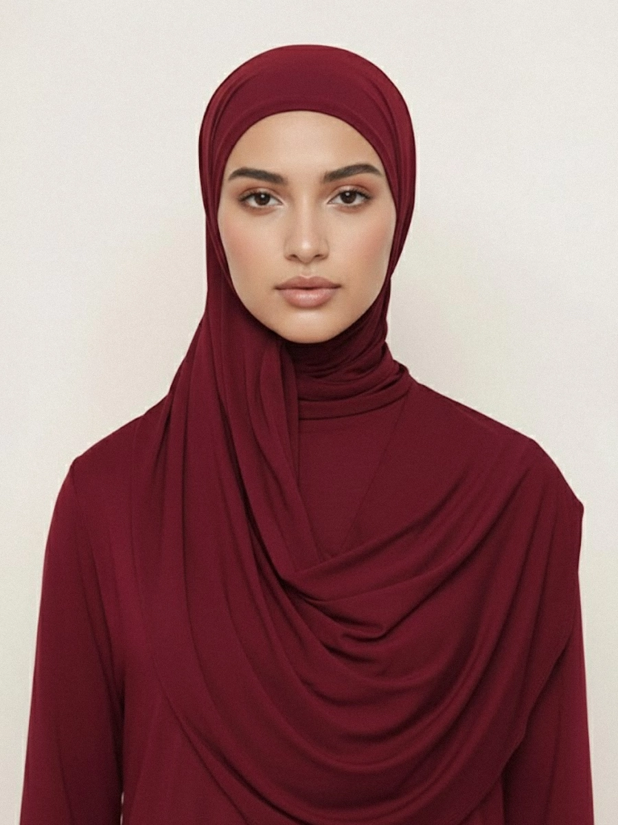 Tayib - Hijab Jersey Premium - Bordeaux