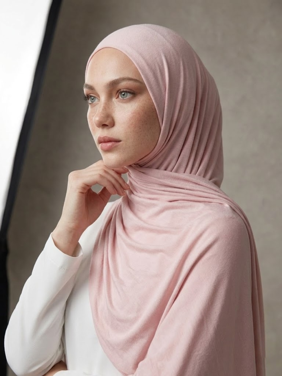 Tayib - Hijab Jersey Premium - Douce Rose