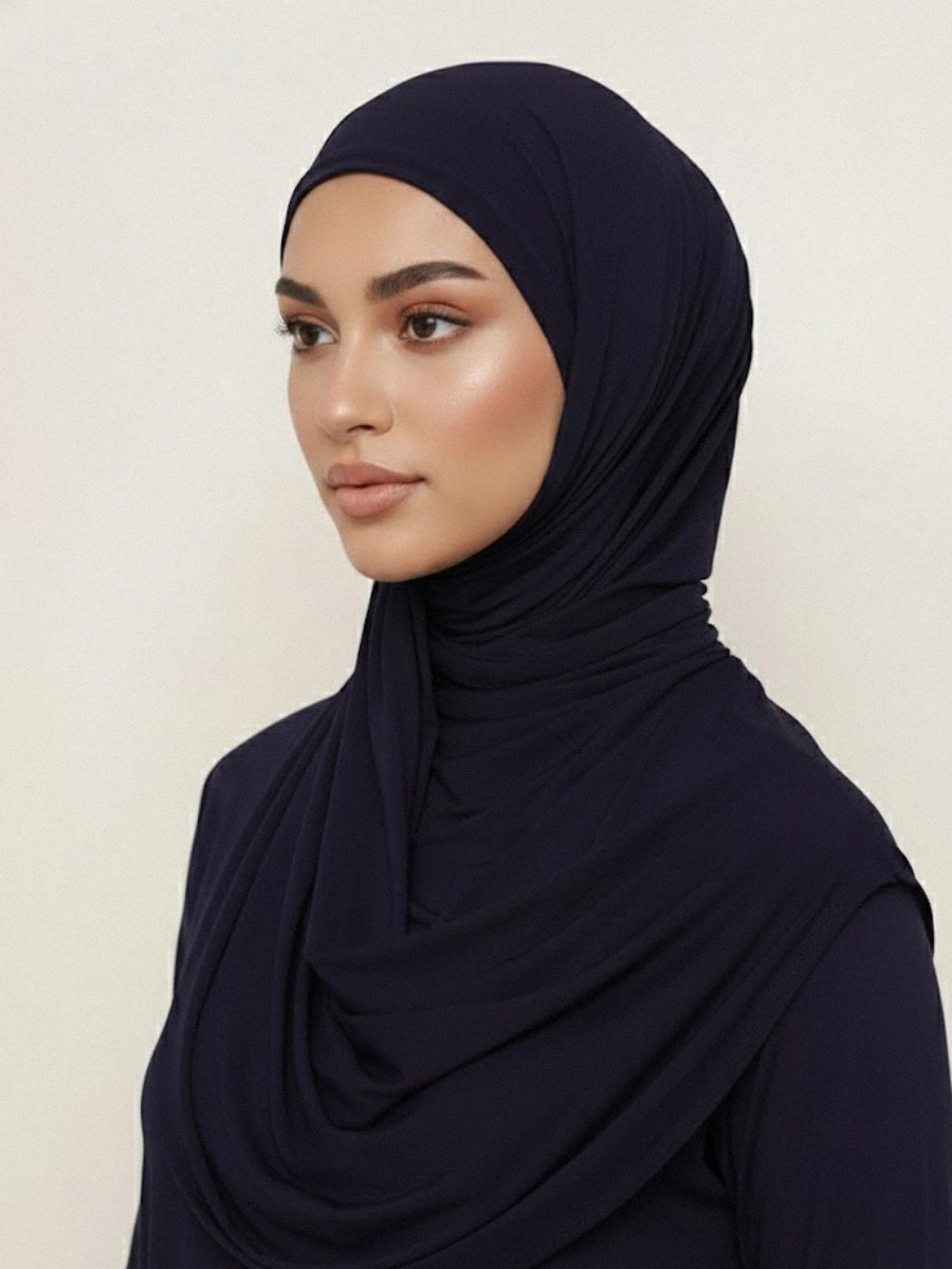 Tayib - Hijab Jersey Premium - Violet Encre