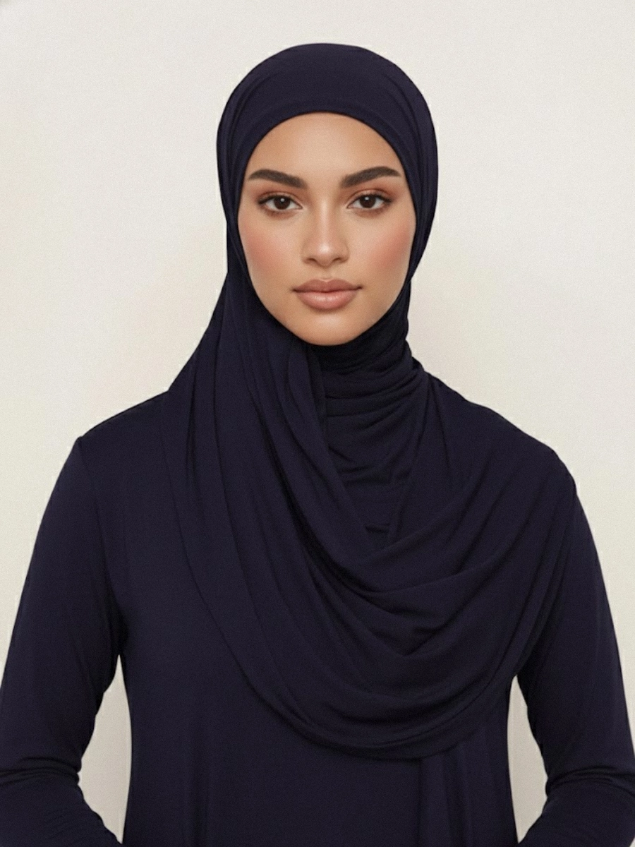 Tayib - Hijab Jersey Premium - Violet Encre