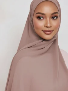 Tayib - Hijab en Mousseline - Bois de Rose