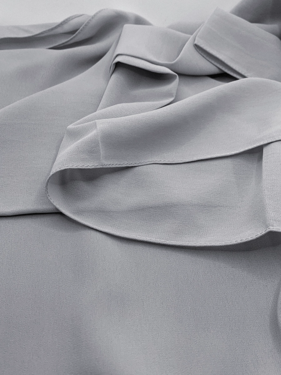 Tayib - Hijab en Mousseline - Gris Nuage