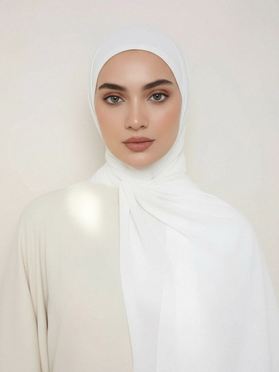 Tayib - Hijab en Mousseline - Pur Blanc