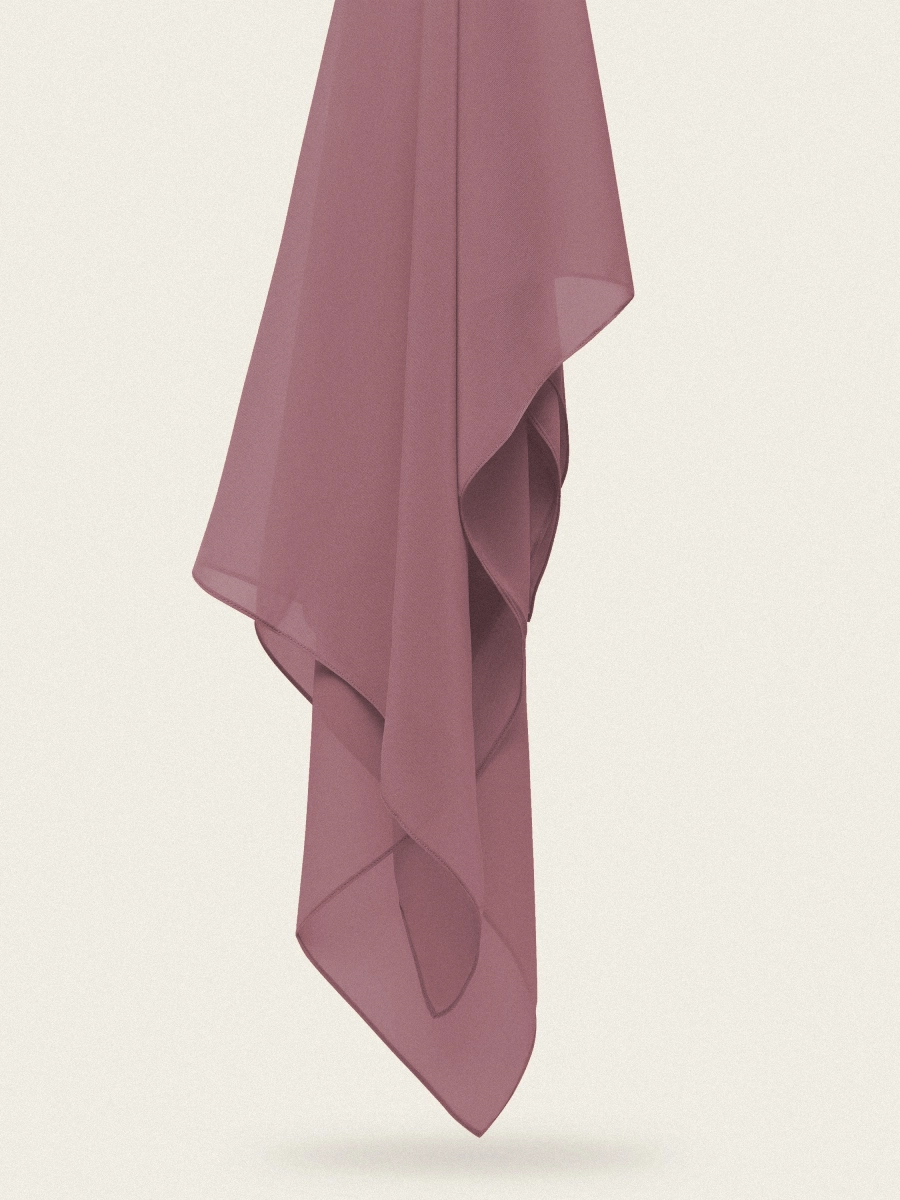 Tayib - Hijab en Mousseline - Rose Cacao
