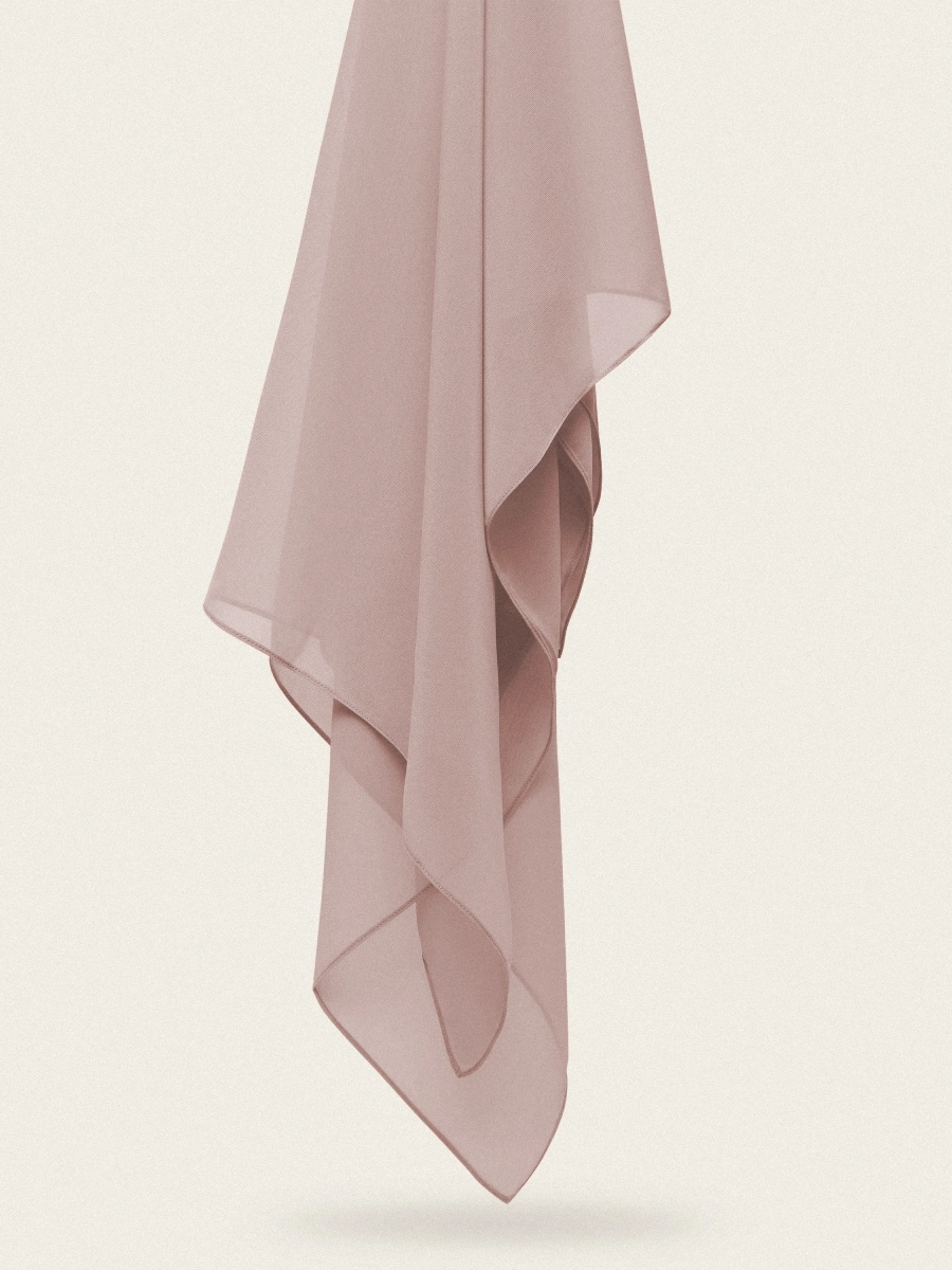 Tayib - Hijab en Mousseline - Rose Poudré