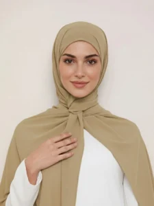 Tayib - Hijab en Soie de Médine - Café Crème