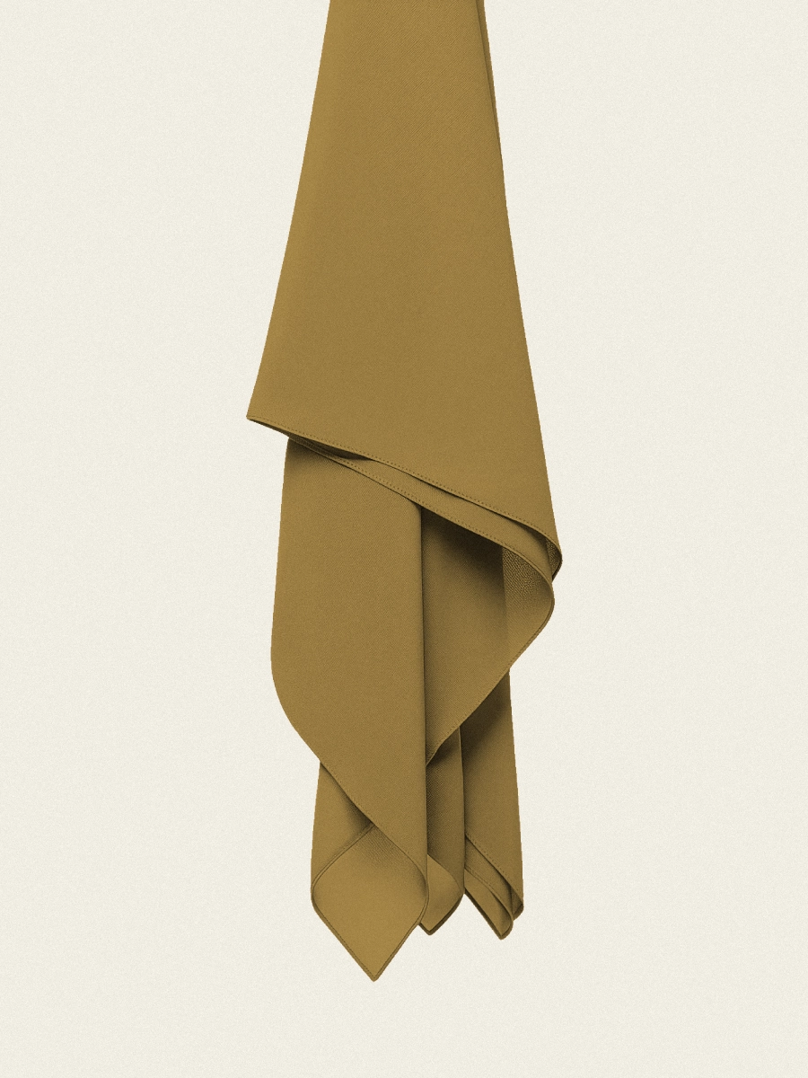 Tayib - Hijab en Soie de Médine - Camel Intense