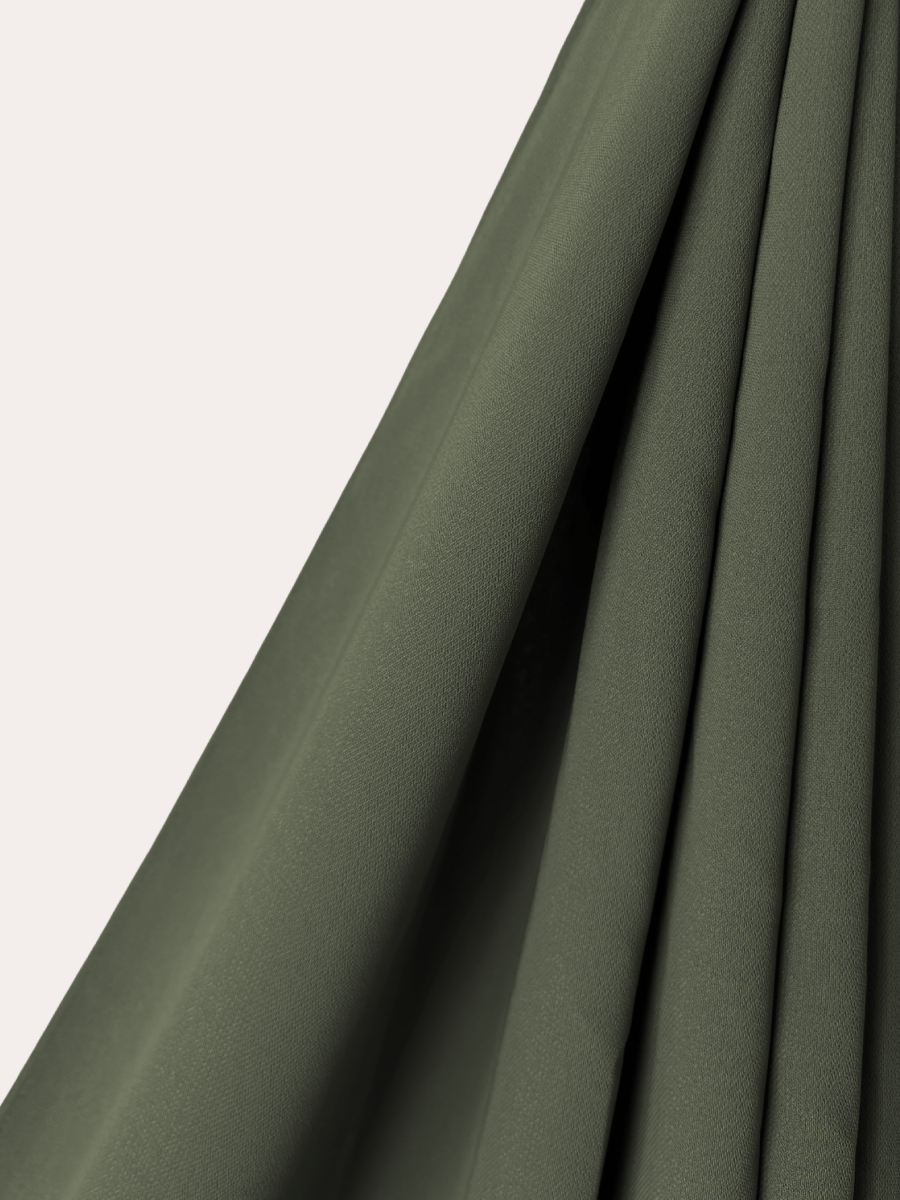 Tayib - Hijab en Soie de Médine - Kaki