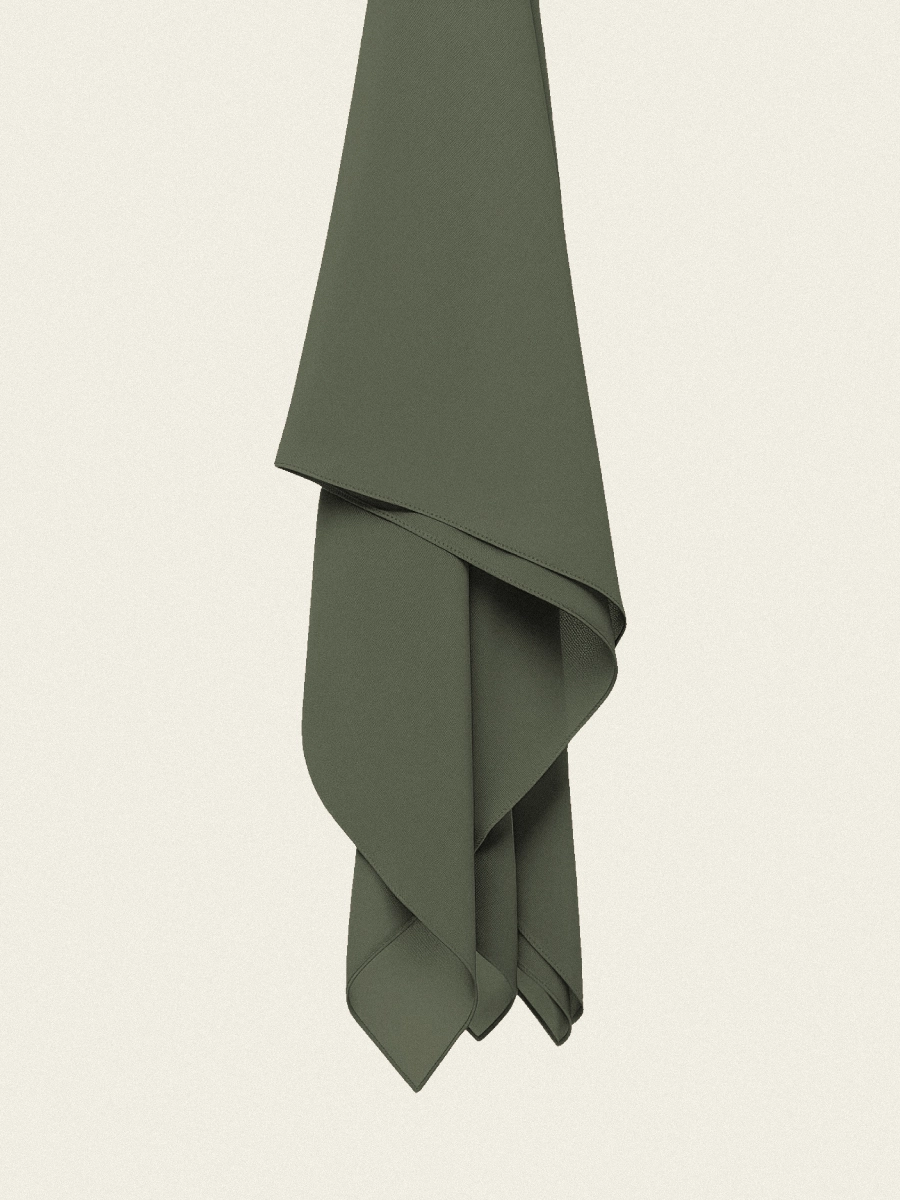 Tayib - Hijab en Soie de Médine - Kaki