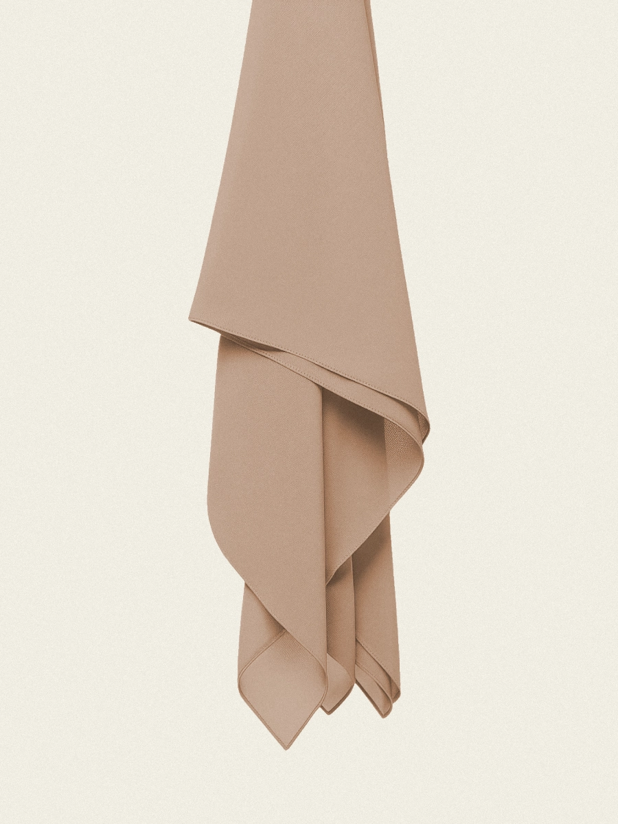Tayib - Hijab en Soie de Médine - Nude Cacao