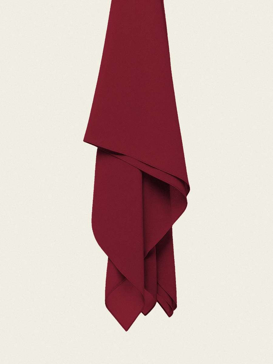 Tayib - Hijab en Soie de Médine - Rouge Oud