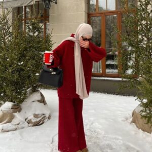 Le hijab en jersey pour l'hiver