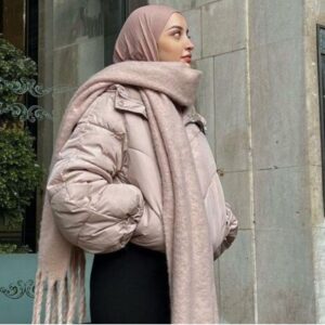 tissu de hijab porter en hiver