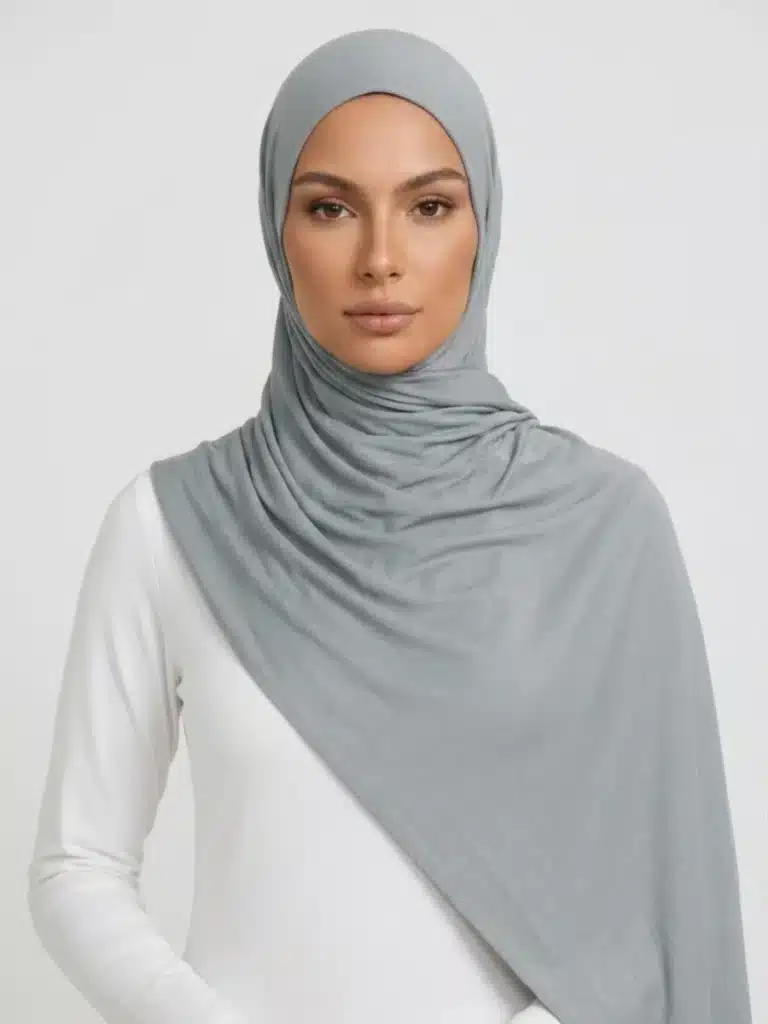 Hijab Jersey Premium - Gris Perle