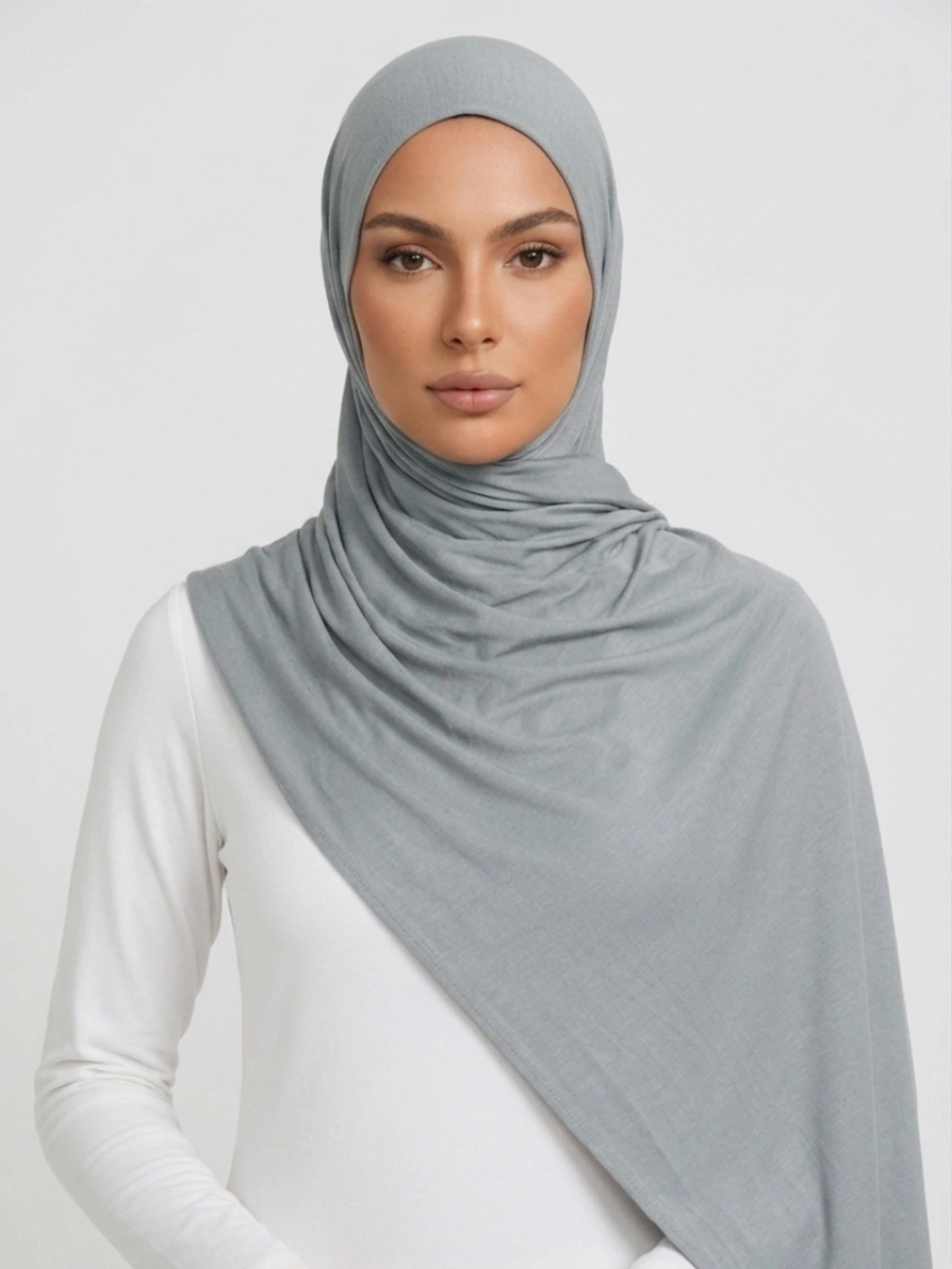 Hijab Jersey Premium - Gris Perle