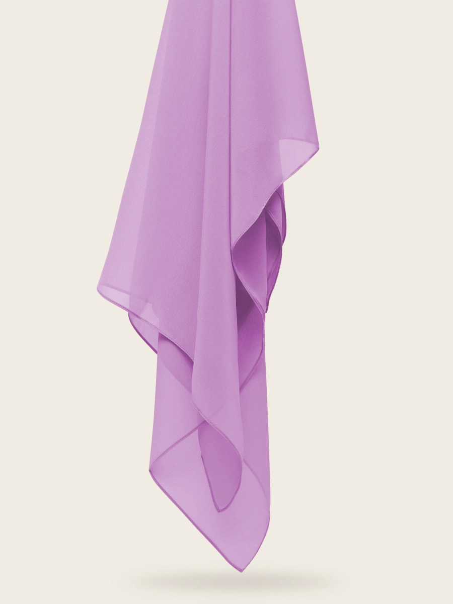 Hijab en Mousseline - Violet Lavande