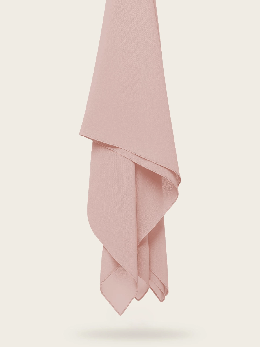 Hijab en Soie de Médine - Rose Poudré